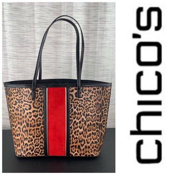 Chico's Handbags - Chico’s leopard print large purse.